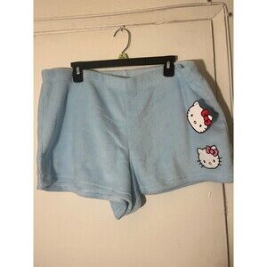 Hello Kitty Fuzzy Pajama Shorts XL